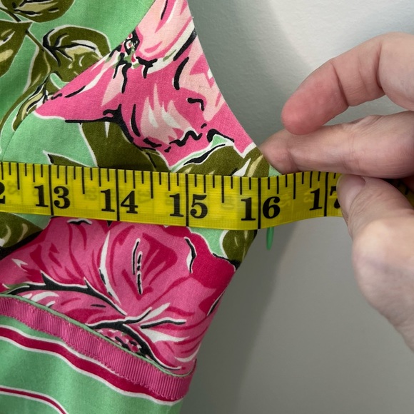 Tibi, Rose Floral Mini Dress, Sz: 0, Vintage Inspired Design, Greens/Pink/Red ๐น - Picture 10 of 13